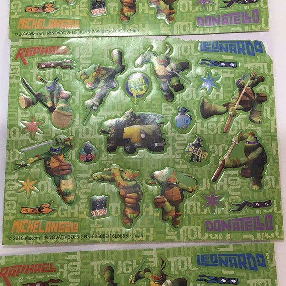 TMNT stickers Three sets unused - Picture 3 of 5